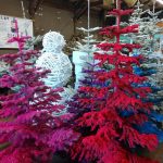 flocked trees