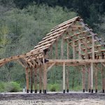 timber framed barn