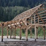 timber framed barn